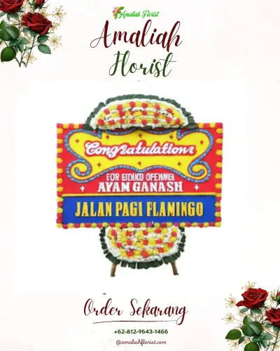 Bunga Papan Congratulation di Karang Sari